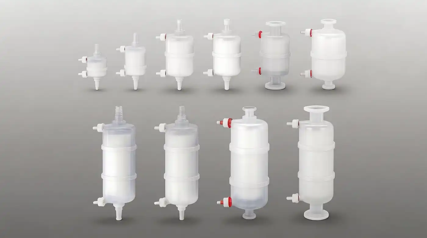 0.2 μm Sterilizing-Grade PTFE Gas Filters